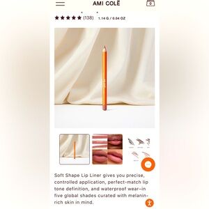 Ami Cole “Lac Rose” Soft Shape Lip Liner